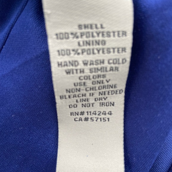 ELIZA J BLUE SPARKLY DRESS. PRE-OWNED. SIZE 4. - Picture 9 of 11